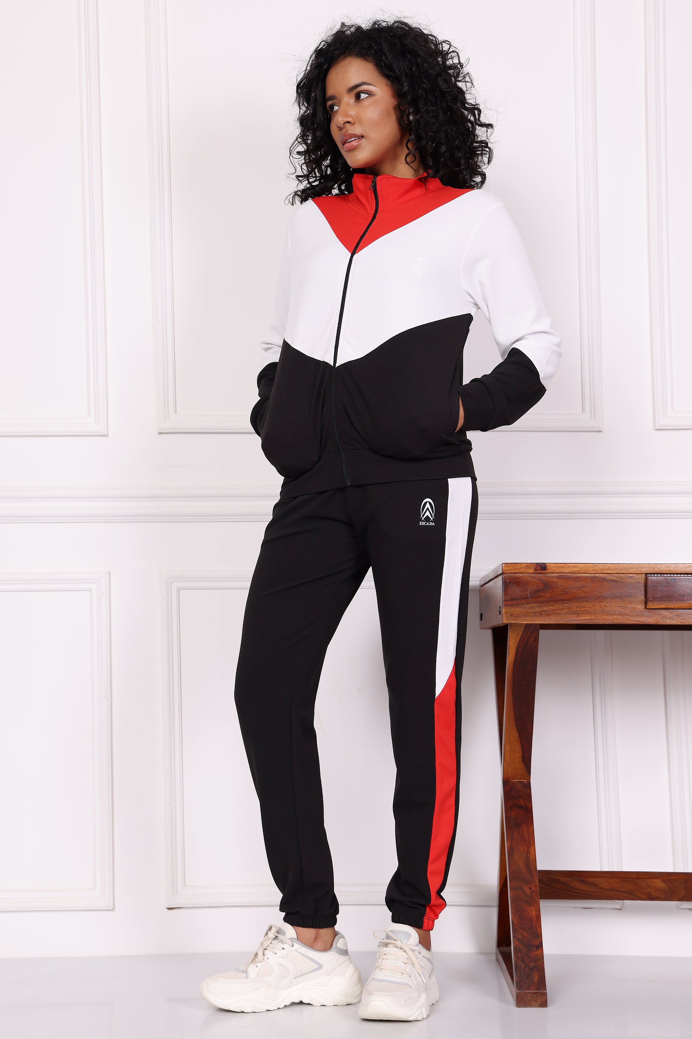 Women Sports Zipper Running Track Suit for Women